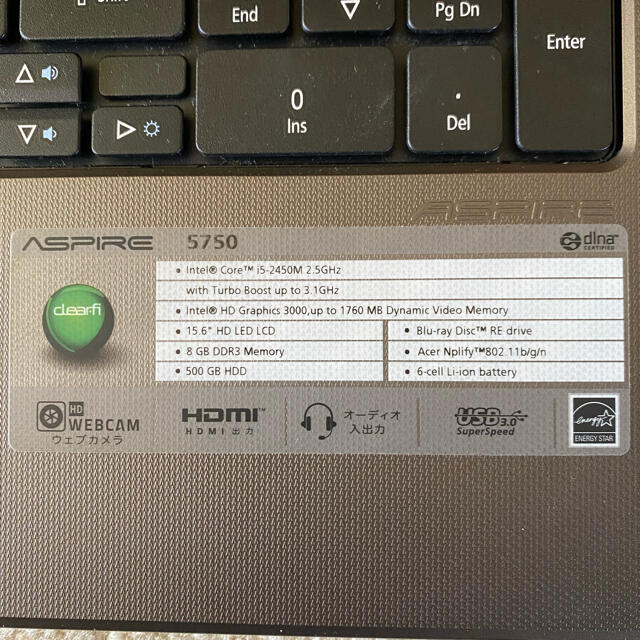 Acer - acer Aspire 5750 ジャンク品の通販 by Mick's shop｜エイサー ...