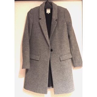 ザラ(ZARA)のZARA ウール混チェスターコート グレー(チェスターコート)