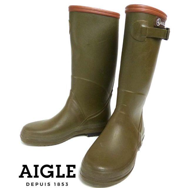 AIGLE(エーグル)のフランス製 エーグル AIGLE レインブーツ 33(20.5cm相当) キッズ/ベビー/マタニティのキッズ靴/シューズ(15cm~)(長靴/レインシューズ)の商品写真