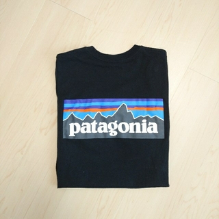 パタゴニア(patagonia)のpatagonia パタゴニア Tシャツ  XSサイズ 黒 ブラック(Tシャツ(半袖/袖なし))
