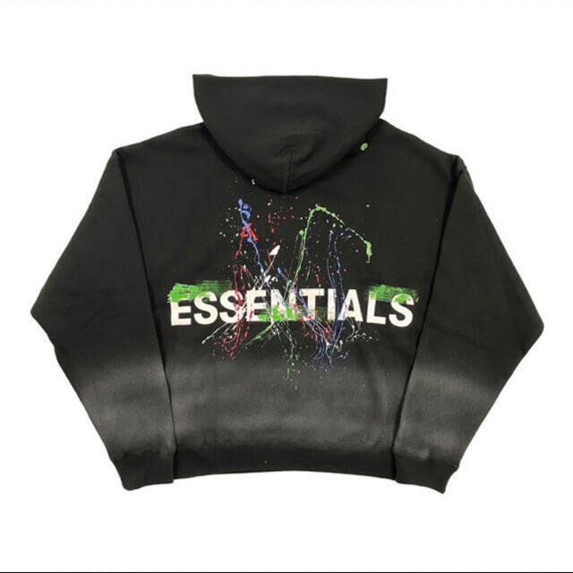 新作 essentials パーカー ペンキ エッセンシャルズ fog S