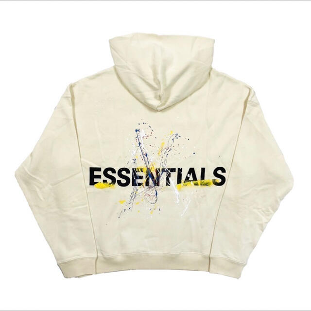 FEAR OF GOD - 新作 essentials パーカー ペンキ エッセンシャルズ fog