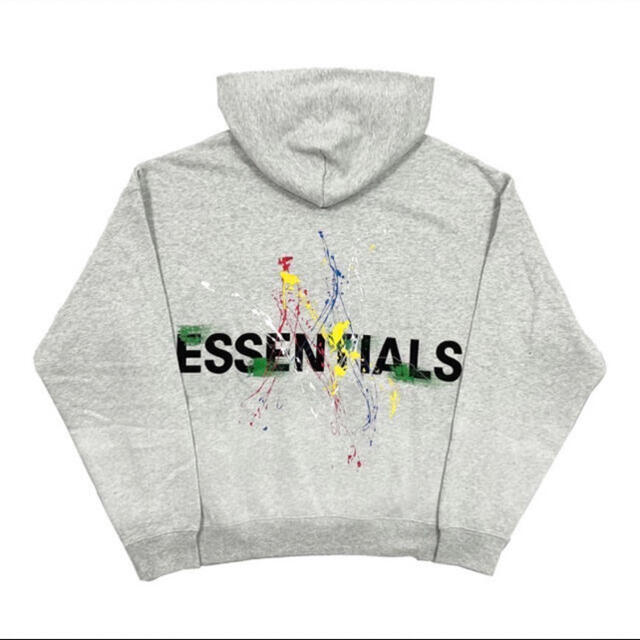 新作 essentials パーカー ペンキ エッセンシャルズ fog XS