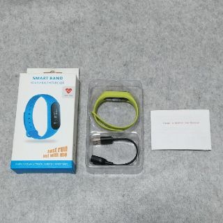 美品★smart band your health tarcker グリーン(その他)