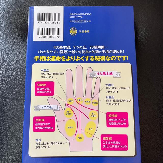 読むだけで幸せになる手相術 お金・天職・健康・人間関係・恋愛 エンタメ/ホビーの本(趣味/スポーツ/実用)の商品写真