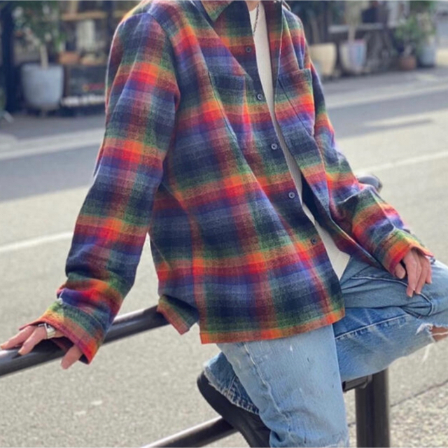 トップスSupreme Plaid Flannel Shirt Multi L - シャツ