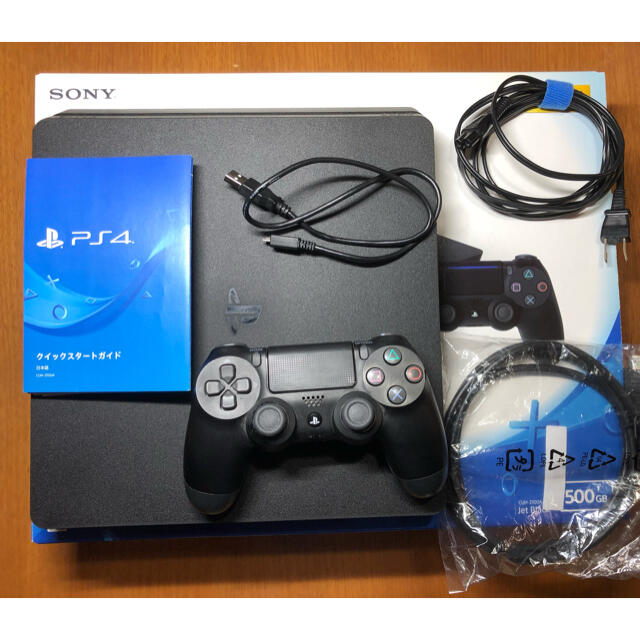 PlayStation4(プレイステーション4)のPlayStation4 本体　CUH-2100A  B01  500G エンタメ/ホビーのゲームソフト/ゲーム機本体(家庭用ゲーム機本体)の商品写真