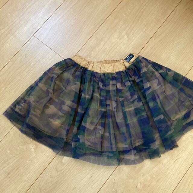 BREEZE(ブリーズ)のキッズ迷彩チュールスカート 90cm キッズ/ベビー/マタニティのキッズ服女の子用(90cm~)(スカート)の商品写真