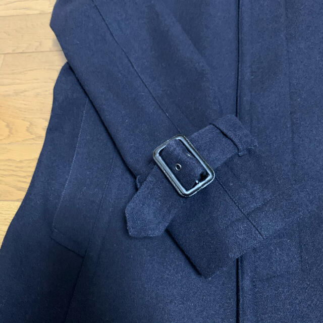 BARNEYS NEW YORK カシミヤ混ウールコート ネイビー XL