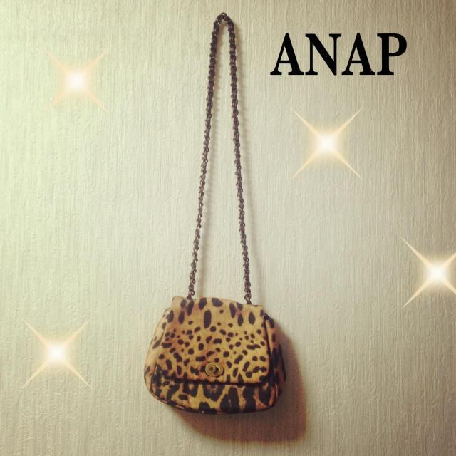 ANAP(アナップ)のヒョウ柄チェーンBAG❤ レディースのバッグ(ショルダーバッグ)の商品写真