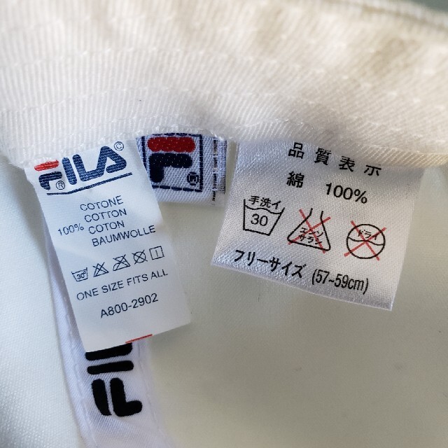 FILA(フィラ)のFILA　キャップ　フリーサイズ(57～59) メンズの帽子(キャップ)の商品写真