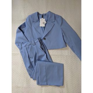 エイチアンドエム(H&M)のH&M NiziU リマ着用 セットアップ ジャケット ワイドパンツ M(テーラードジャケット)