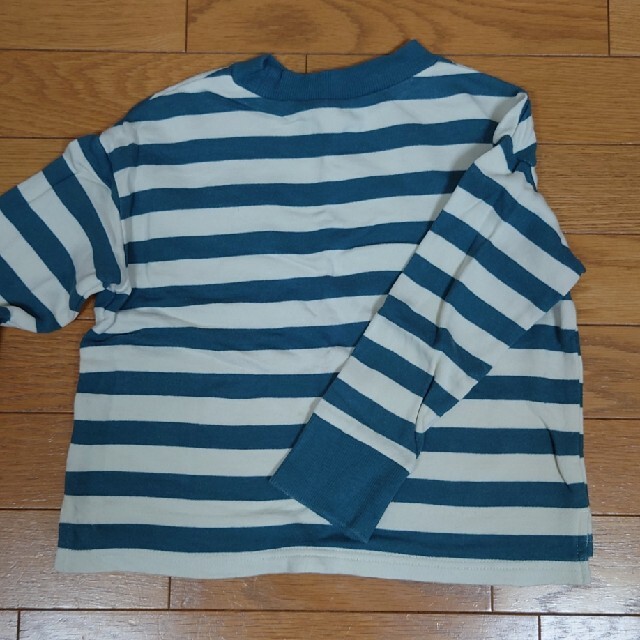 BREEZE(ブリーズ)のBREEZE 110cm トレーナー ボーダー グリーン キッズ/ベビー/マタニティのキッズ服男の子用(90cm~)(Tシャツ/カットソー)の商品写真