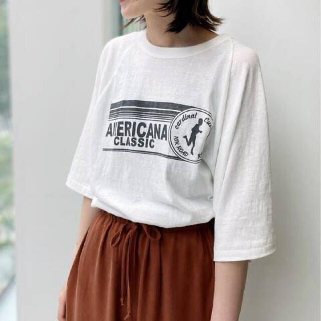 L'Appartement DEUXIEME CLASSE(アパルトモンドゥーズィエムクラス)のL'Appartement  AmericanaHalf Sleeve T-sh レディースのトップス(Tシャツ(半袖/袖なし))の商品写真