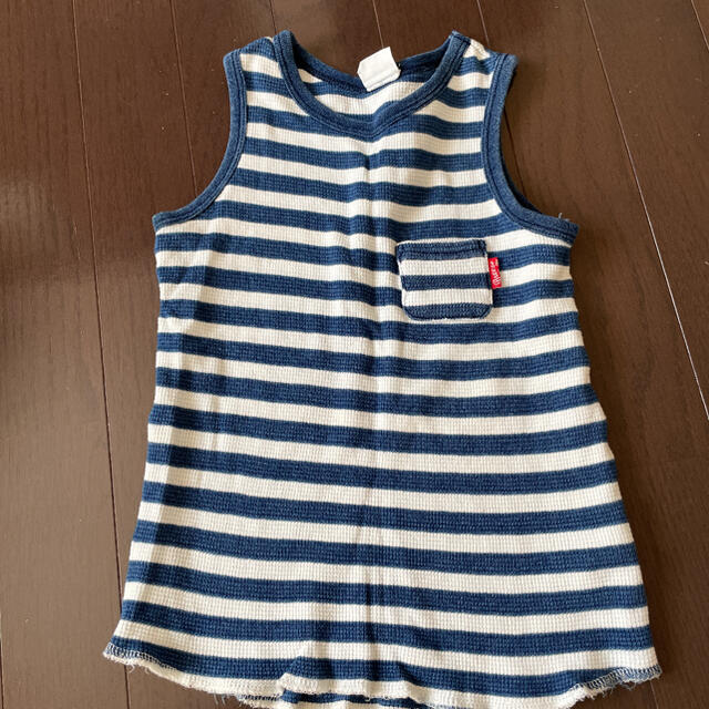 BREEZE(ブリーズ)のBREEZE ボーダー　タンクトップ　100 キッズ/ベビー/マタニティのキッズ服男の子用(90cm~)(Tシャツ/カットソー)の商品写真