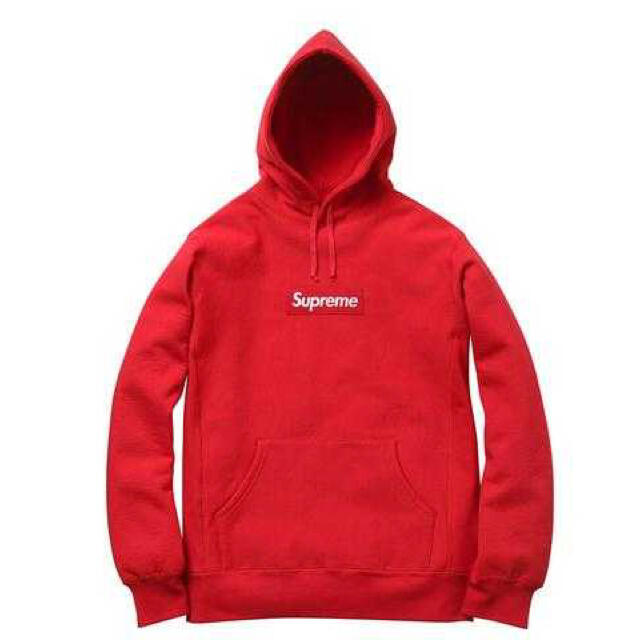 2012 AW BOX Logo Red ボックスロゴ パーカー S ほぼ新品