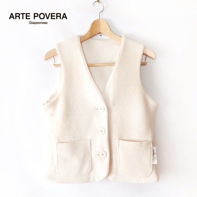 新品 ARTE POVERA✨アルテポーヴェラ ニット メルトン ベスト