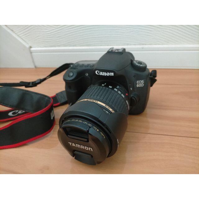 Canon(キヤノン)のWi-Fi SDカード付  Canon EOS 60D レンズ2本、バッグ、三脚 スマホ/家電/カメラのカメラ(デジタル一眼)の商品写真