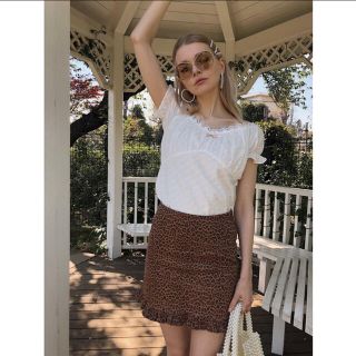 【épine】leopard frill skirt(ミニスカート)