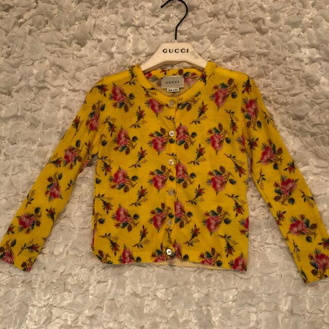 現品限り一斉値下げ! GUCCI グッチ カーディガン 花柄 1歳半〜2歳