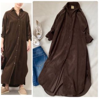 ジャーナルスタンダード(JOURNAL STANDARD)の美品✨ジャーナルスタンダード ロングワンピース コーデュロイ 秋服 冬服 日本製(ロングワンピース/マキシワンピース)