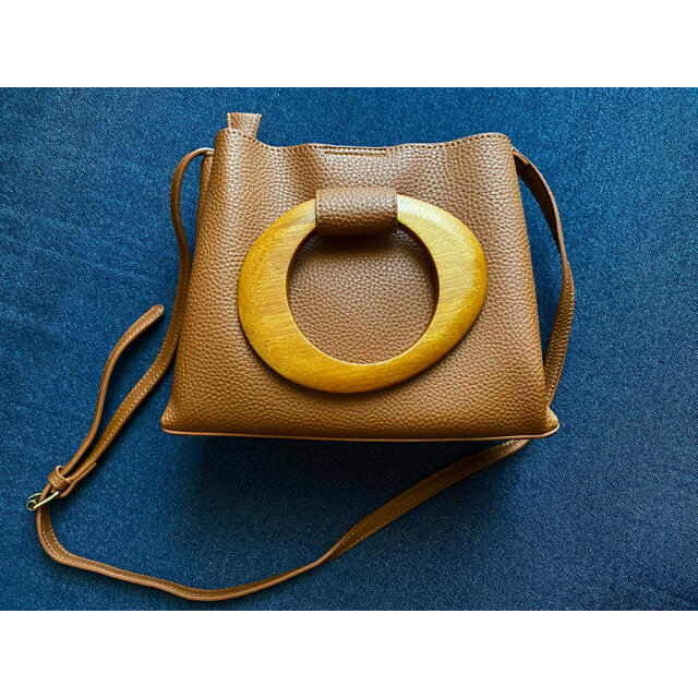 新品ショルダーバッグ 【etade】wood handle 2way bag レディースのバッグ(ショルダーバッグ)の商品写真