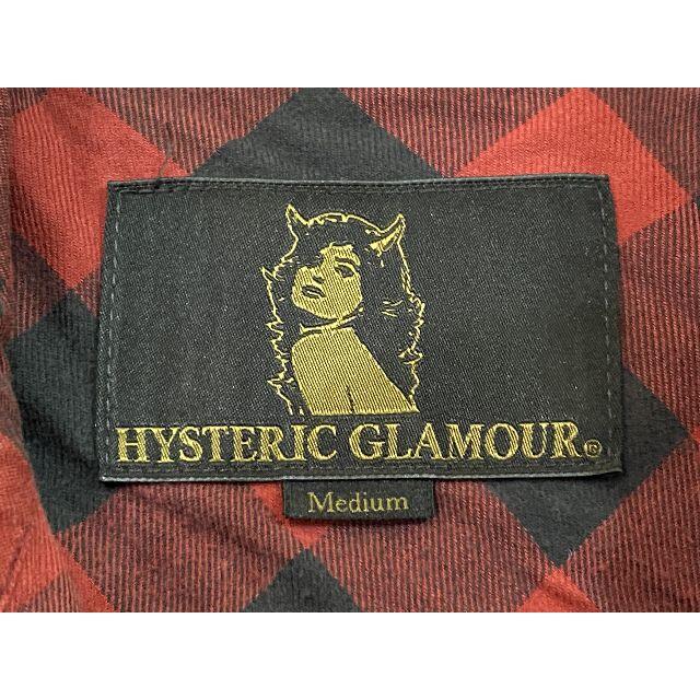 HYSTERIC GLAMOUR(ヒステリックグラマー)の＊ヒステリックグラマーブロックチェック シャツジャケット M メンズのジャケット/アウター(ミリタリージャケット)の商品写真