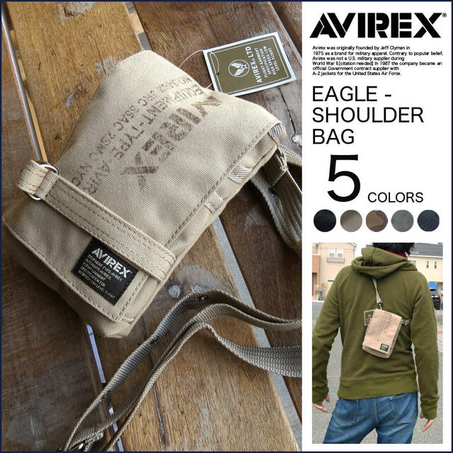 AVIREX(アヴィレックス)のAVIREX EAGLE ショルダーバッグ AVX341 メンズのバッグ(ショルダーバッグ)の商品写真