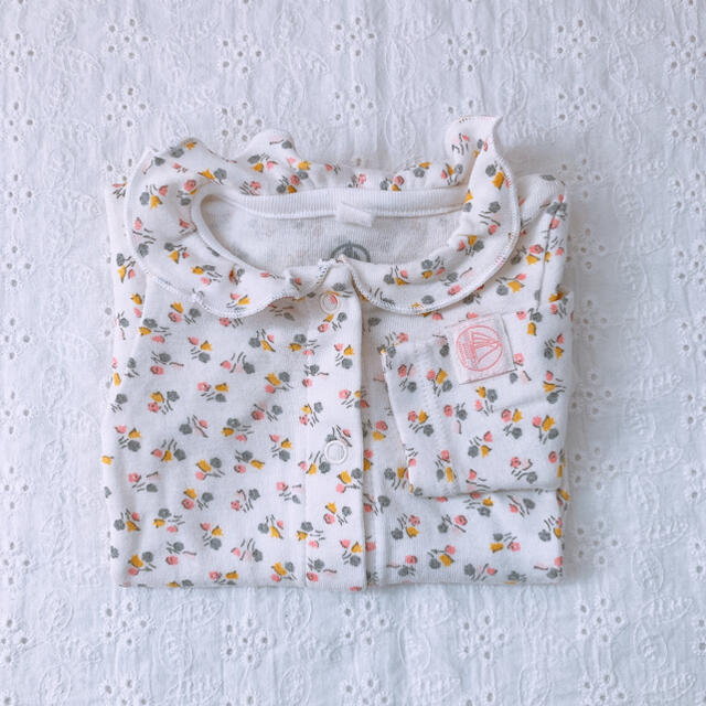 PETIT BATEAU(プチバトー)のプチバトー　ロンパース　新生児　ボディ　50 60 キッズ/ベビー/マタニティのベビー服(~85cm)(ロンパース)の商品写真