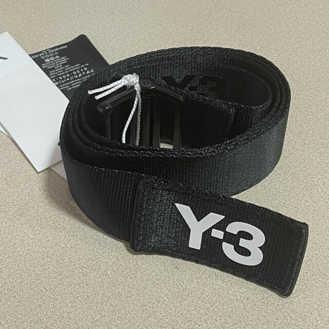 Y-3(ワイスリー)のY-3 クラシック ロゴ ベルト 黒 Lサイズ 130cm メンズのファッション小物(ベルト)の商品写真