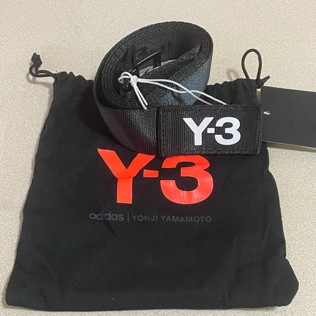 Y-3(ワイスリー)のY-3 クラシック ロゴ ベルト 黒 Lサイズ 130cm メンズのファッション小物(ベルト)の商品写真