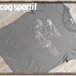 ルコックスポルティフ(le coq sportif)のルコック　プリント入りTシャツ　グレー(Tシャツ(半袖/袖なし))