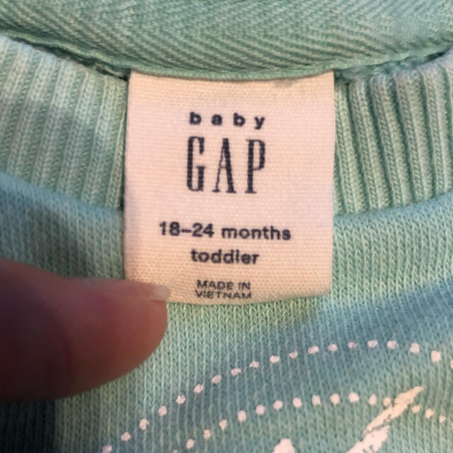 babyGAP(ベビーギャップ)のbaby GAP トレーナー 18〜24m 90サイズ キッズ/ベビー/マタニティのキッズ服女の子用(90cm~)(Tシャツ/カットソー)の商品写真