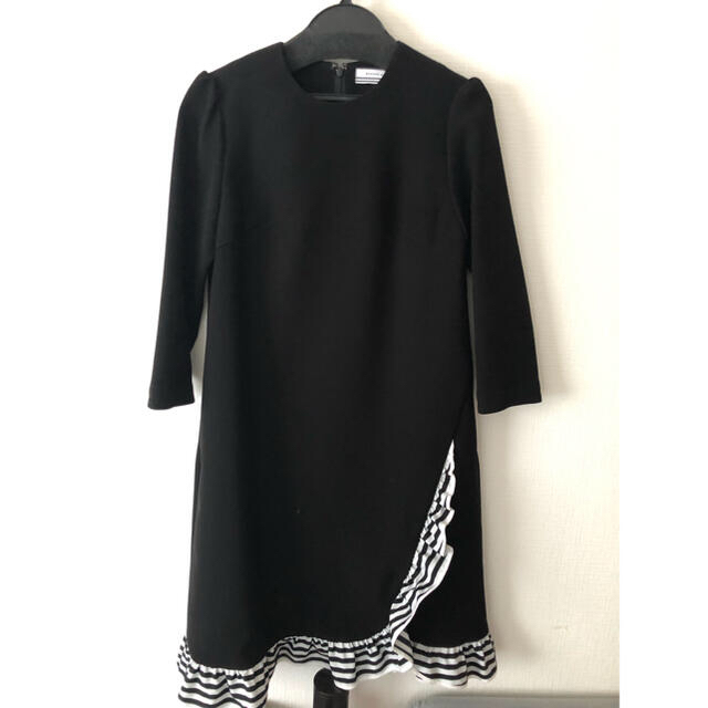 ボーダーズアットバルコニー　TRIMMED DRESS ワンピース