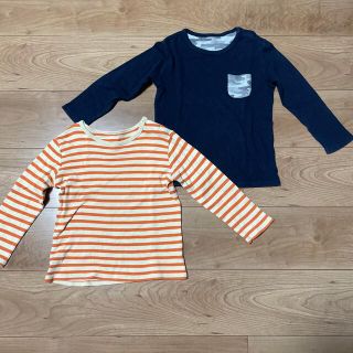 ユニクロ(UNIQLO)のUNIQLO  キッズロンT 2枚セット【100】(Tシャツ/カットソー)