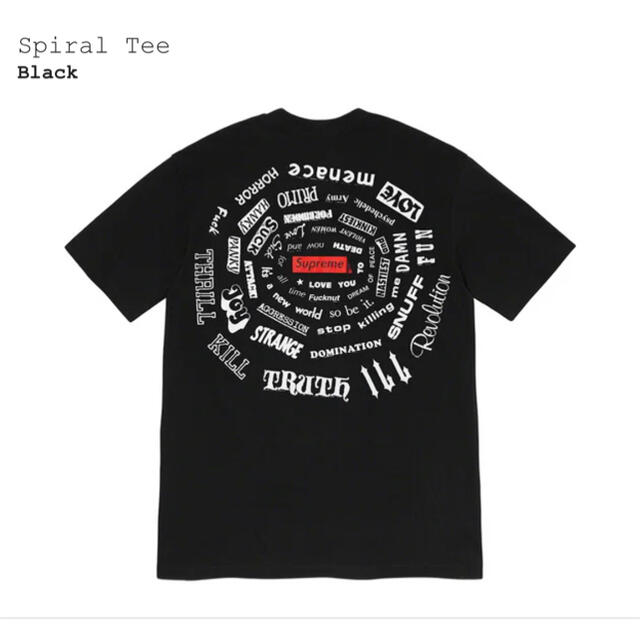 シュプリーム　Spiral Tee