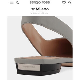 新品　セルジオロッシ　フラットシューズ　sr Milano 黒　37  24cm靴/シューズ
