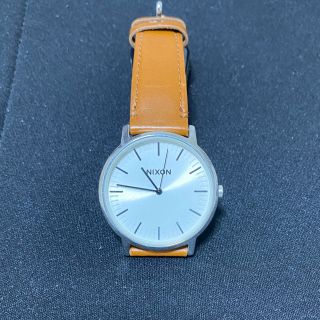 ニクソン(NIXON)の【美品】NIXON レザーベルト腕時計(レザーベルト)