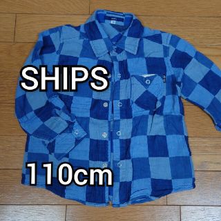 シップスキッズ(SHIPS KIDS)のSHIPS 110cm シャツ ブルー シップス(Tシャツ/カットソー)