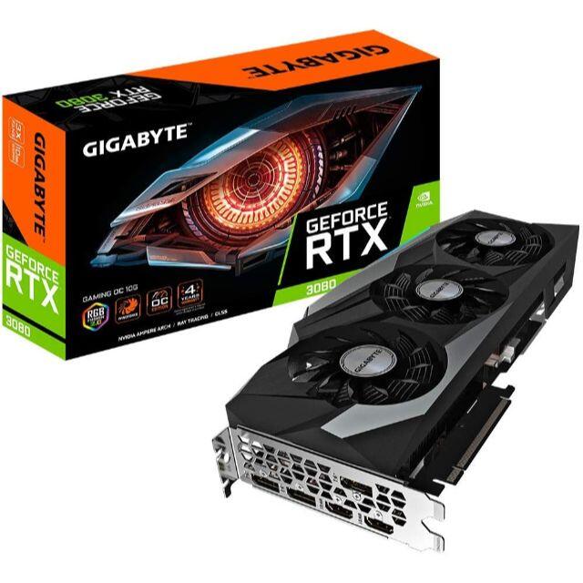 新品送料込 GIGABYTE RTX3080 10GB 非LHR スマホ/家電/カメラのPC/タブレット(PCパーツ)の商品写真