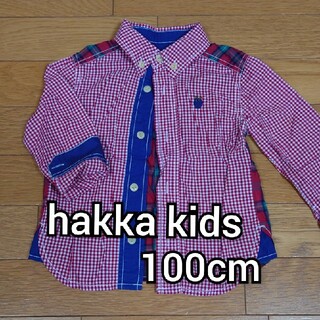 ハッカキッズ(hakka kids)のhakka kids 100cm シャツ 赤(Tシャツ/カットソー)