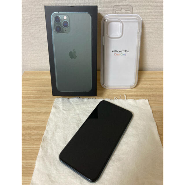 スマートフォン/携帯電話iPhone11Pro 256Ｇ　ミッドナイトグリーン　SIMフリー