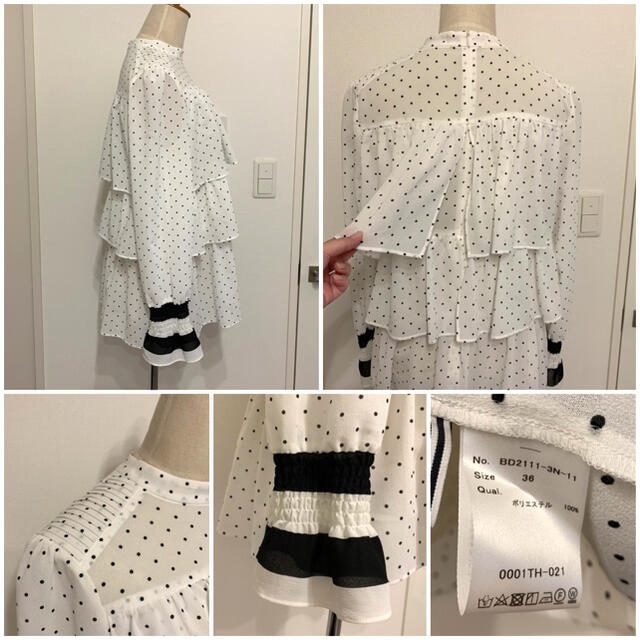 ボーダーズ アットバルコニー  DOTS BLOUSE