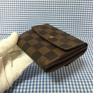 ルイヴィトン(LOUIS VUITTON)の美品⭐️【鑑定済】ヴィトン ダミエ ポルトフォイユ 財布 コインケース付(財布)