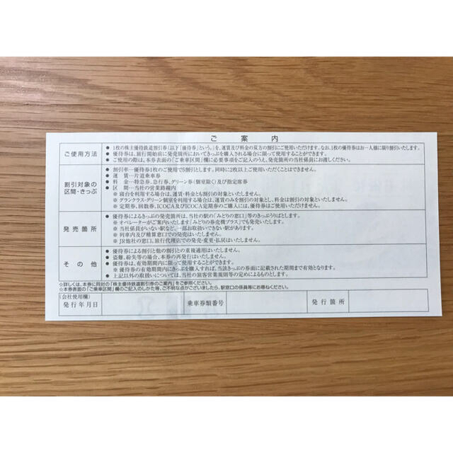 JR西日本 株主優待 鉄道割引券・グループ割引券 チケットの優待券/割引券(その他)の商品写真