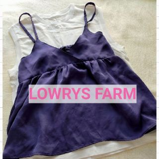 ローリーズファーム(LOWRYS FARM)の【LOWRYS FARM】ネイビーキャミソール＆タンクトップセット(キャミソール)