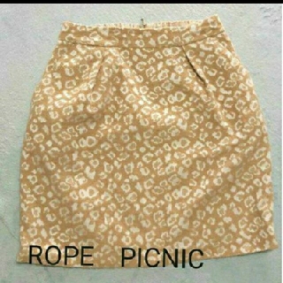 ロペピクニック(Rope' Picnic)のロペピクニック　ヒョウ柄　スカート(ひざ丈スカート)