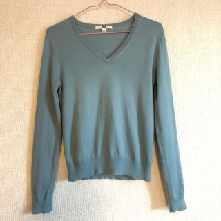 ユニクロ(UNIQLO)のUNIQLO コットンカシミアVネックセーター(ニット/セーター)