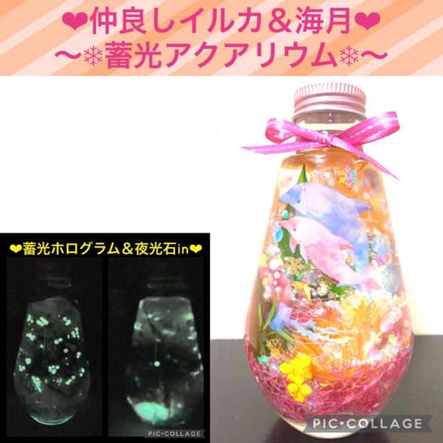 【熱帯魚＆海月＆クリオネ】〜❄︎華やか蓄光Mixアクアリウム❄︎〜2本セット♡