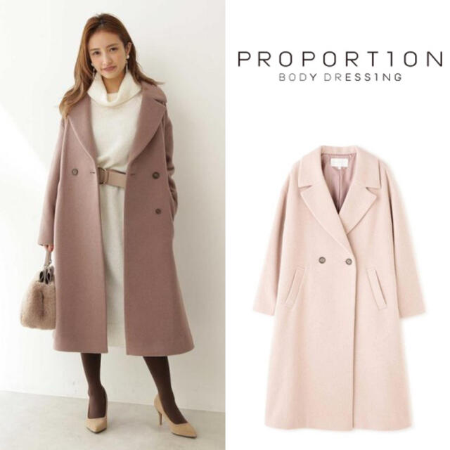 PROPORTION BODY DRESSING - 【美品】PROPORTION BODY DRESSINGチェスターコート ピンク